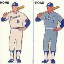 1980 Atlanta Braves Away Jerseys - Custom Throwback MLB Baseball Jerseys