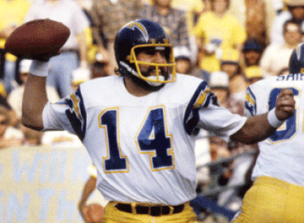 san diego chargers dan fouts jersey